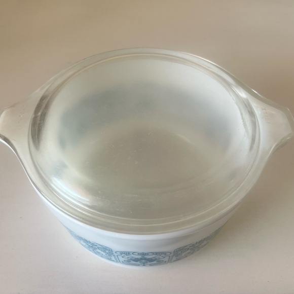 Pyrex HORIZON BLUE Casserole Dish #473 w/Lid 470C - Picture 6 of 9